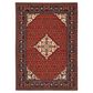 Oriental Weavers Lilihan Medallion 001C6 2"6" x 12" Red and Blue Runner, , large