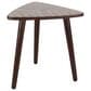 Maple and Jade Triangle End Table in Brown, , large
