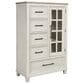 Ashley Shaybrock 5-Piece Queen Bedroom Set in Antique White and Brown, , large