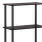 HOMLUX Turn-N-Tube 4-Tier Multipurpose Shelf Display Rack in Dark Walnut, , large
