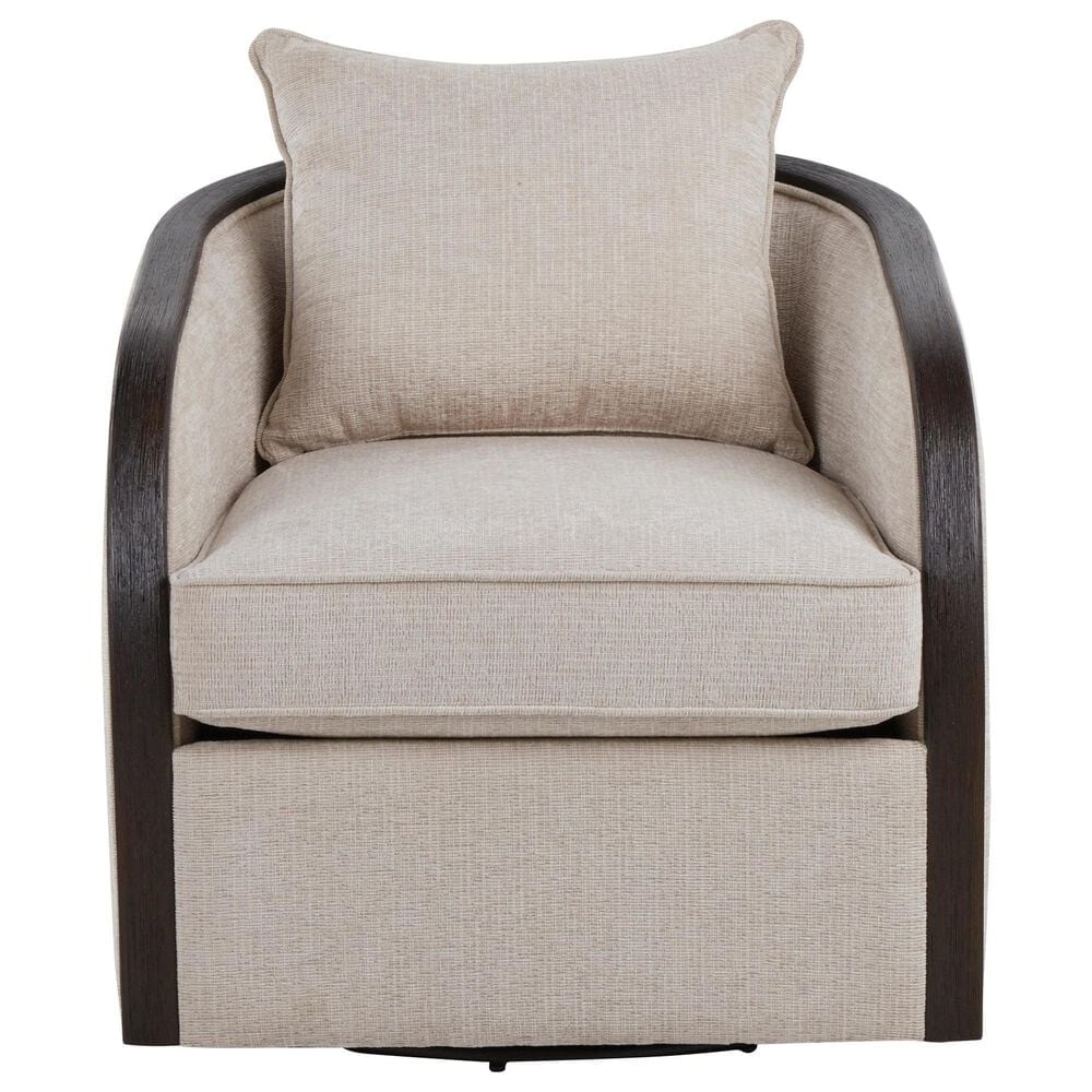 LumiSource Gemma Swivel Accent Chair in Sand, , large