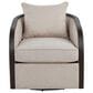 LumiSource Gemma Swivel Accent Chair in Sand, , large