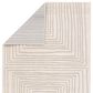 Jaipur Jaida Fantana 6"7" x 9"6" Gray Morn, Humus and Coconut Milk Area Rug, , large