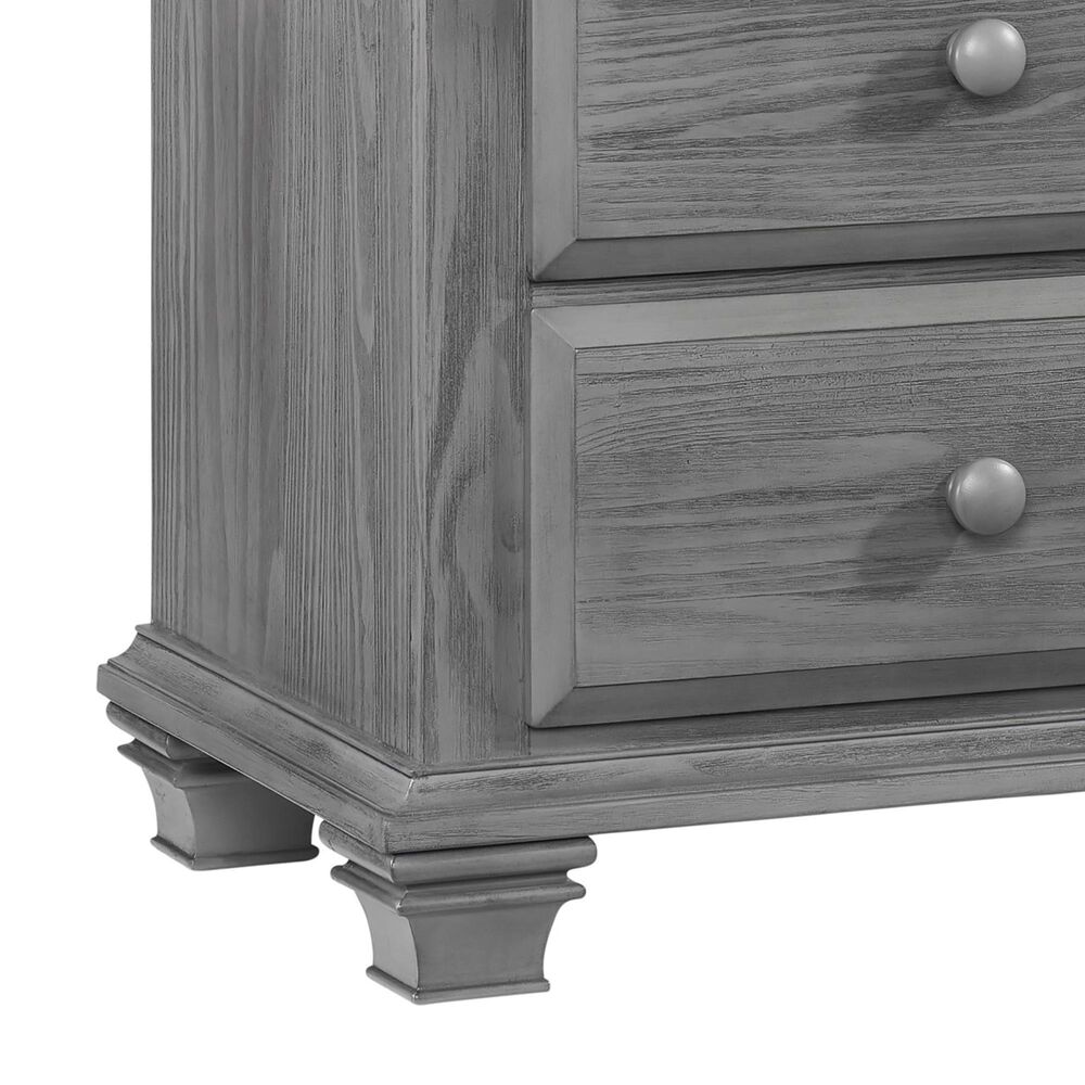 Oxford Baby Kenilworth 2Drawer Nightstand in Graphite Gray NFM