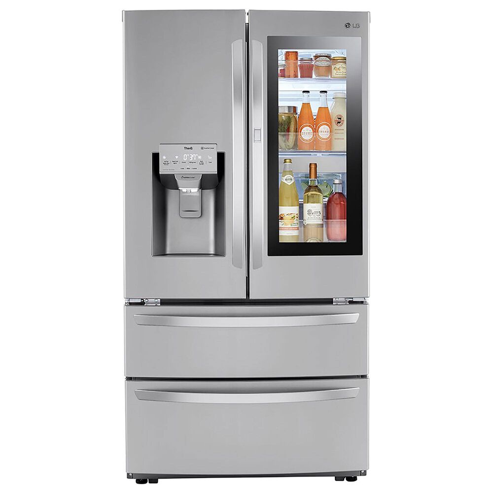 LG 28 Cu. Ft. Smart 4-Door French Door Refrigerator with Craft Ice in Print Proof Stainless Steel, , large