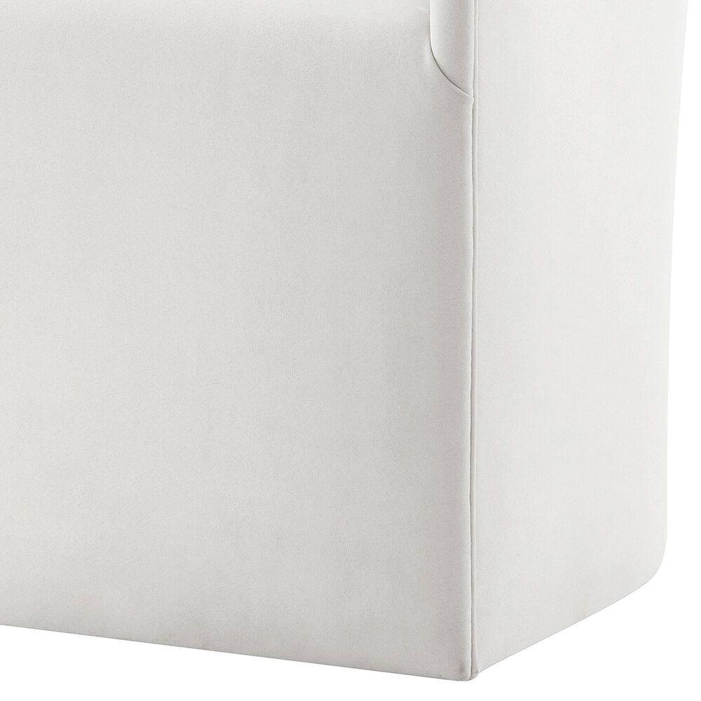 Theodore Alexander Kesden Upholstered Arm Chair in Light Neutral, , large