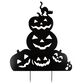 The Gerson Company 35.16" Halloween Pumpkin Yard Stake in Black, , large