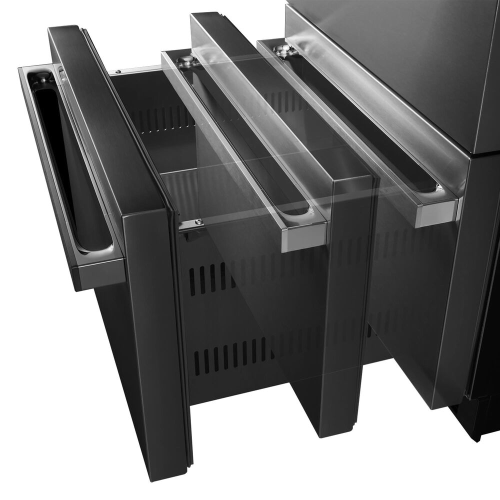 JennAir Noir 24" Double Drawer Refrigerator with Freezer in Stainless Steel, , large