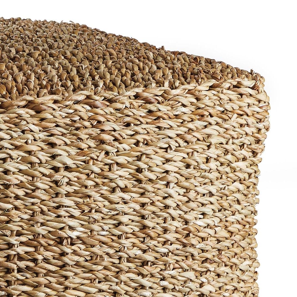 Napa Home and Garden Seagrass Square Ottoman in Natural, , large