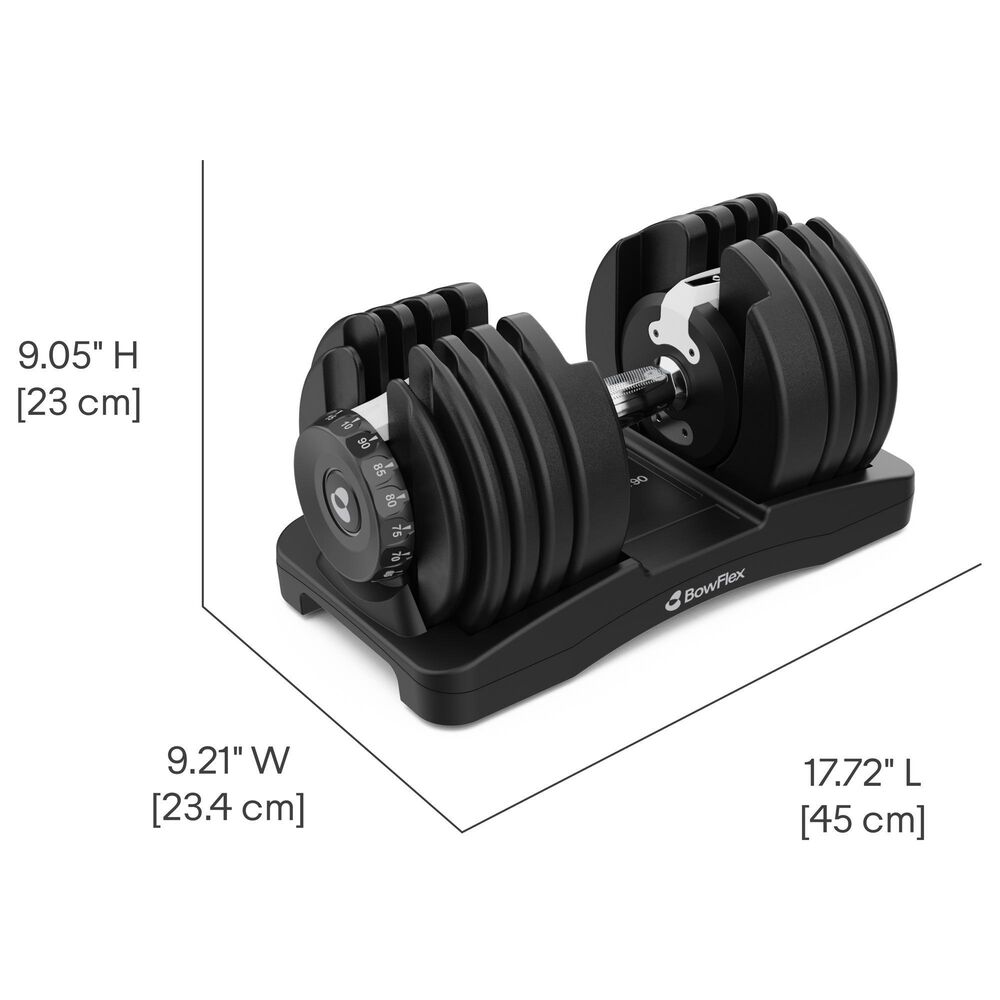 BowFlex SelectTech 90 Dumbbell in Black, , large