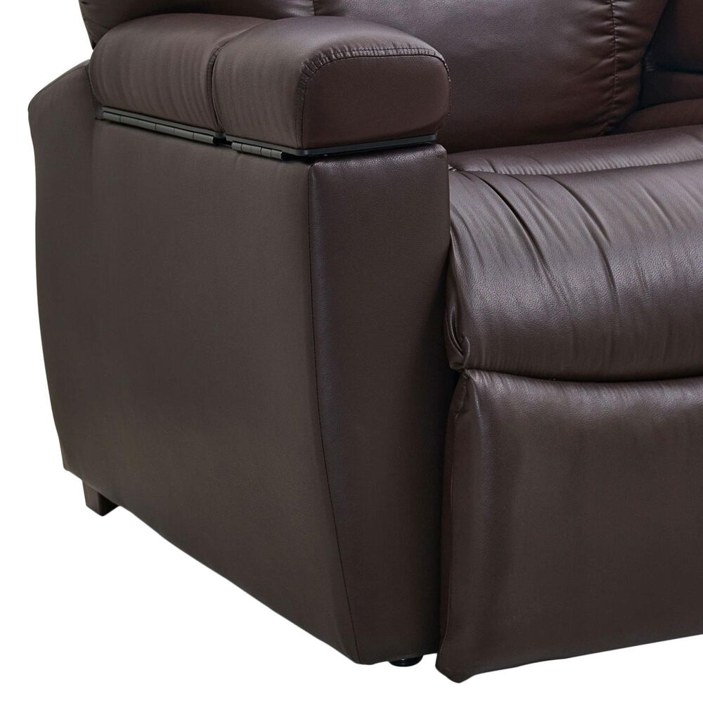 Lounge Maya Medium Power Lift Recliner with Nirvana Heat and Air Massage in Brisa Coffee Bean, , large