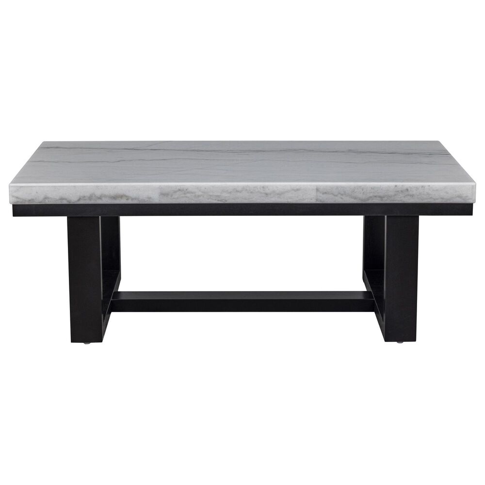 Crystal City Lucca Cocktail Table in Ebony and White, , large