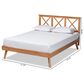 Baxton Studio Galvin Full Platform Bed in Brown, , large