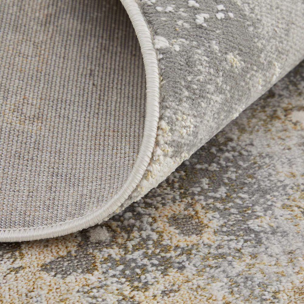 Feizy Astra 3&#39;11&quot; x 6&#39; Gray and Gold Area Rug, , large