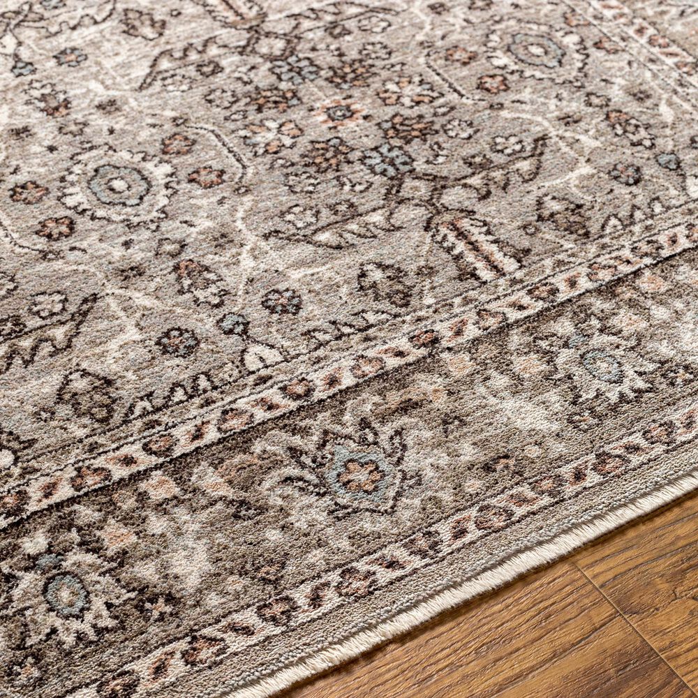 Surya Carlisle Oriental 2&#39; x 2&#39;11&quot; Dusty Sage, Light Gray, Dusty Pink, Ivory, Pale Blue and Charcoal Area Rug, , large