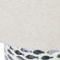 Teak Interiors Shoreline Table Lamp in Blue and White, , large