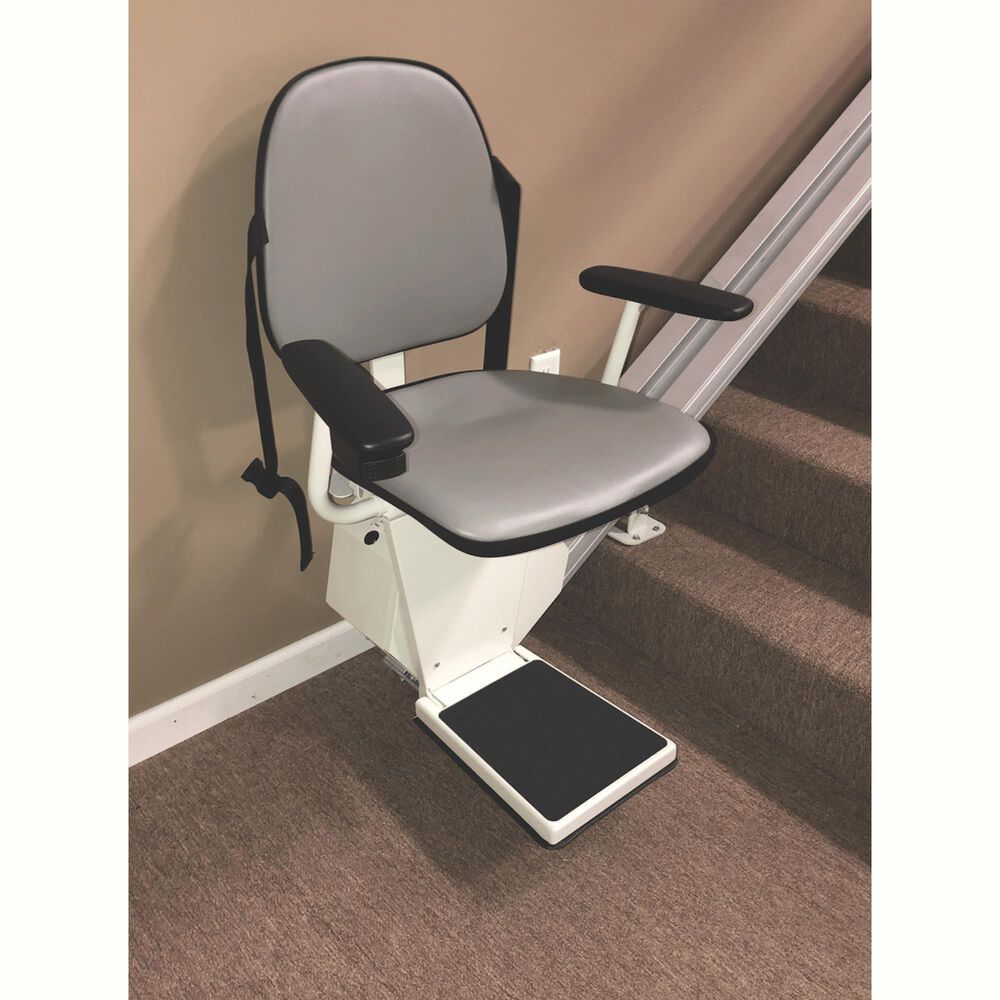 Staying Home Legacy Lifts Indoor Stair Lift Chair with Track Assembly in Gray, , large