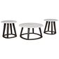 Signature Design by Ashley Luvoni 3-Piece Table Set in White and Dark Charcoal Gray, , large