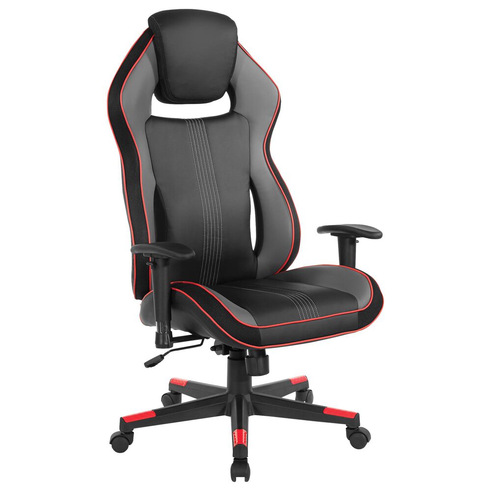 OSP Home BOA II Gaming Chair in Black and Red, , large