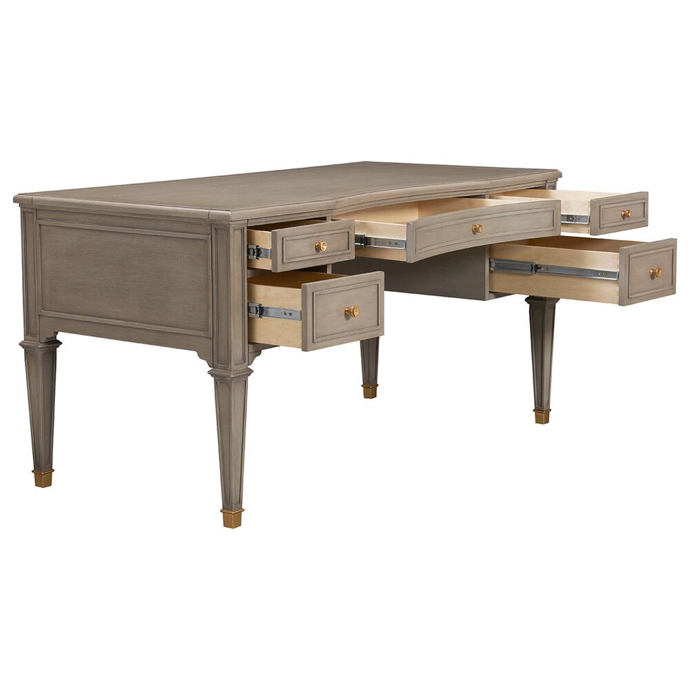 Jennifer Taylor Home JTH Luxe Dauphin Gold Accent 5Drawer Wood Desk in