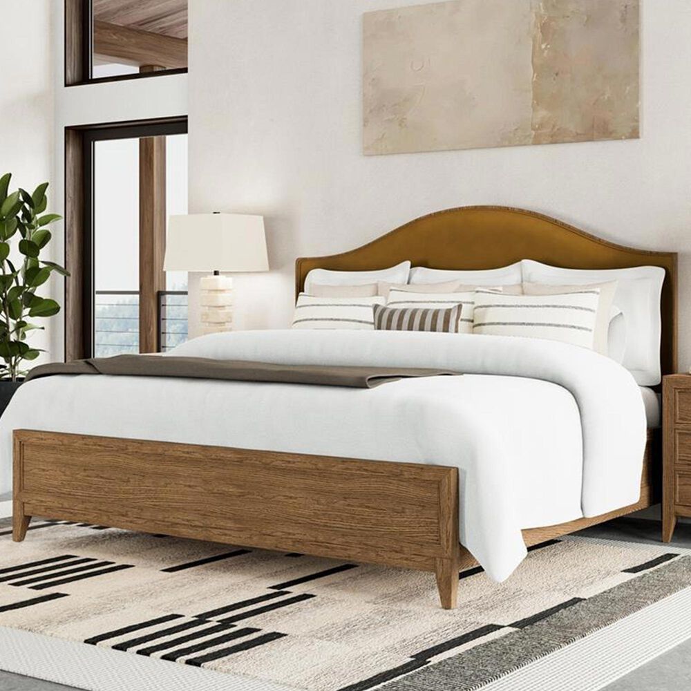 Riverside Furniture Halbrooke Queen Bed in Nutmeg, , large