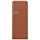 SMEG 9.53 Cu. Ft. Freestanding Refrigerator with Right Hinge in Amber Clay, , large