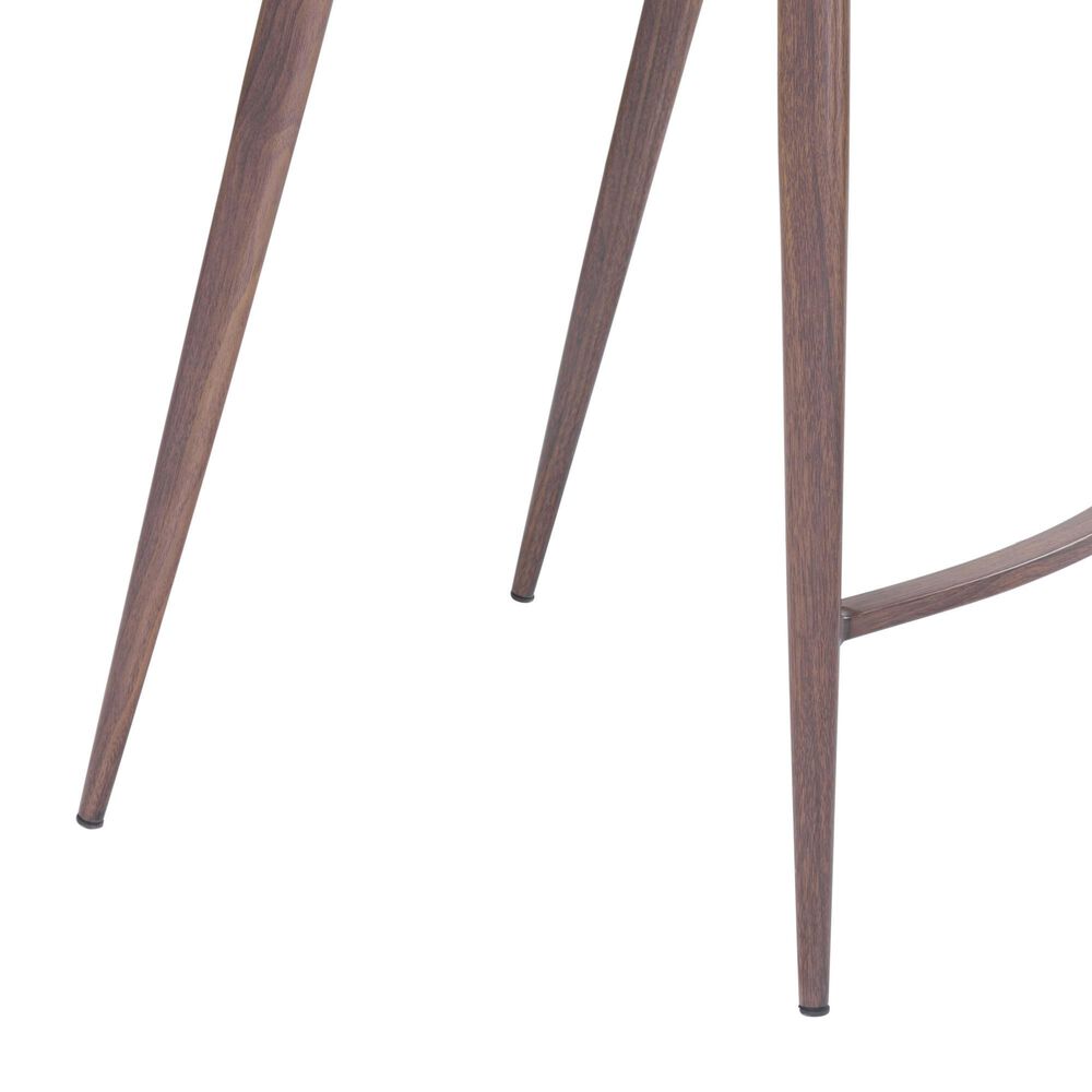 Zuo Modern Magnus Counter Chair in Gray/Dark Brown &#40;Set of 2&#41;, , large