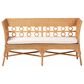 Baxton Studio Oxford Dining Bench with Armrests in Light Honey, , large
