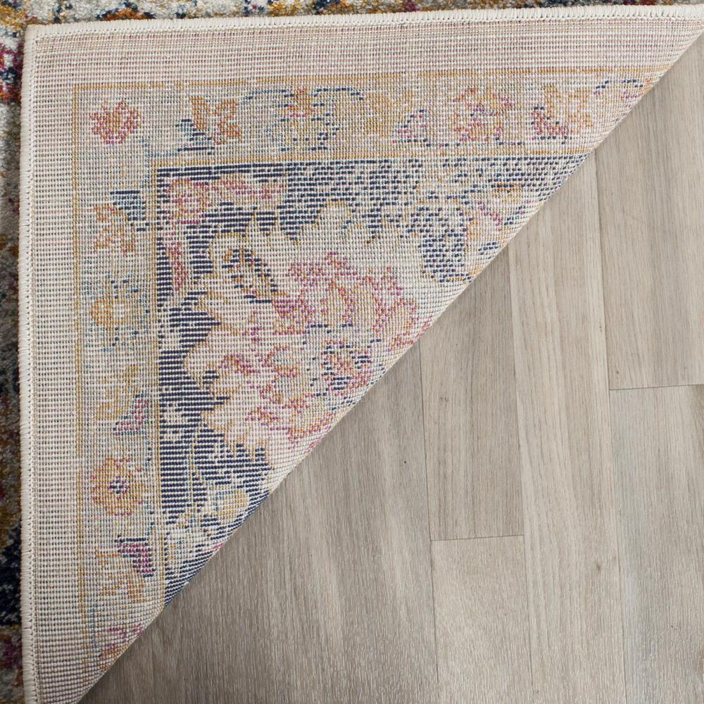 Safavieh Madison MAD609D 2&#39;2&quot; x 10&#39; Cream and Navy Runner, , large