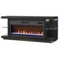 Ironleaf Riviera Media Console with 42" Fireplace Insert in Black, , large