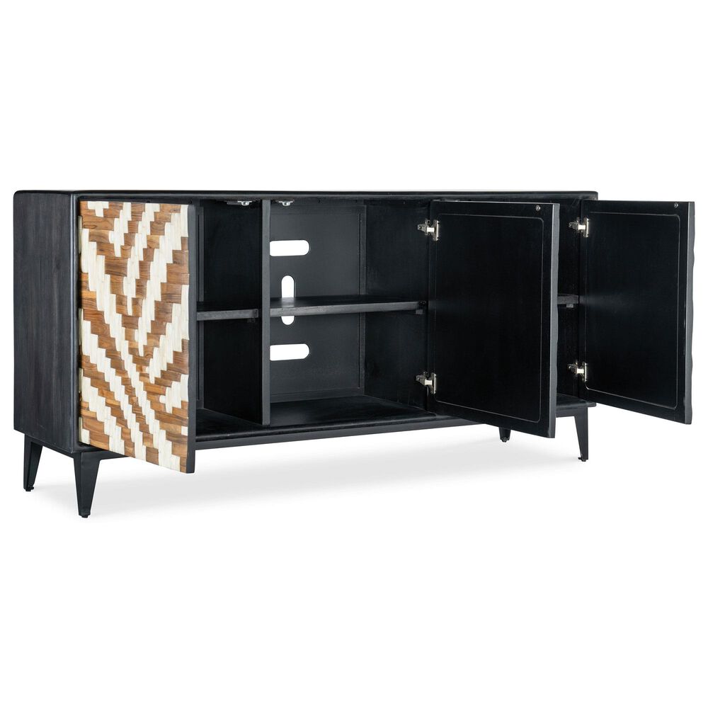 Hooker Furniture Commerce and Market 69" Entwined Credenza in Black, , large
