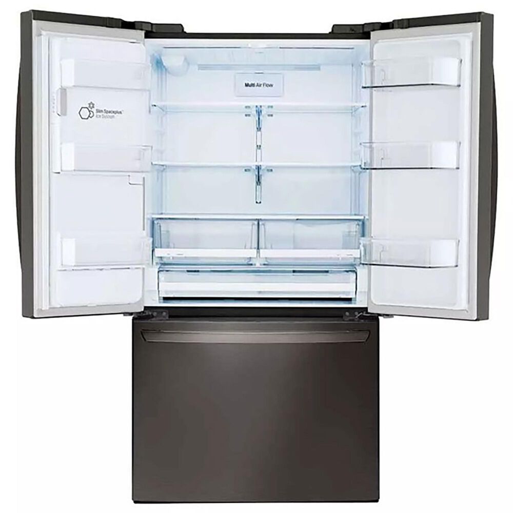 LG 27.7 Cu. Ft. 3-Door French Door Refrigerator in PrintProof Black Stainless Steel, , large