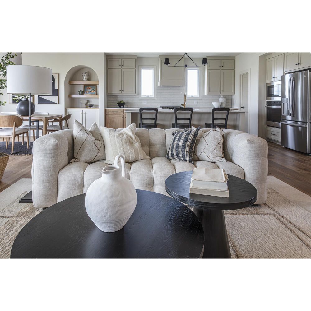 Mayberry Hill Portland Round Coffee Table in Black, , large