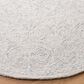 Safavieh Micro-Loop 5" Round Silver and Grey Area Rug, , large
