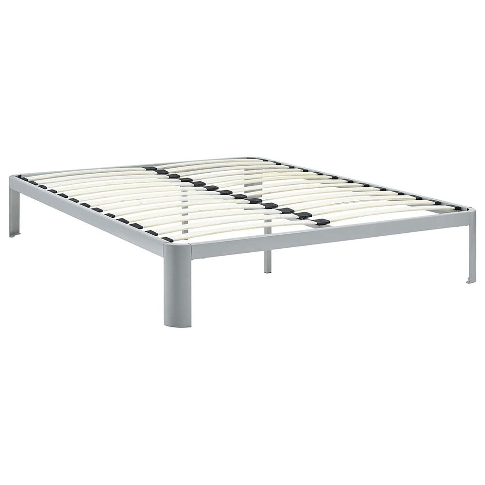Modway Corinne Queen Platform Bed Frame in Gray, , large