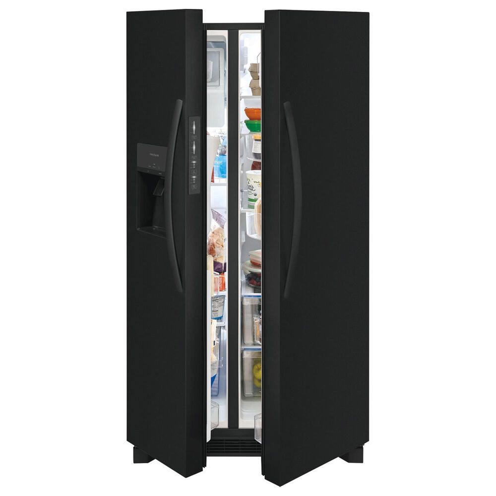 Frigidaire 25.6 Cu. Ft. Standard Depth Side-by-Side Refrigerator in Black, , large
