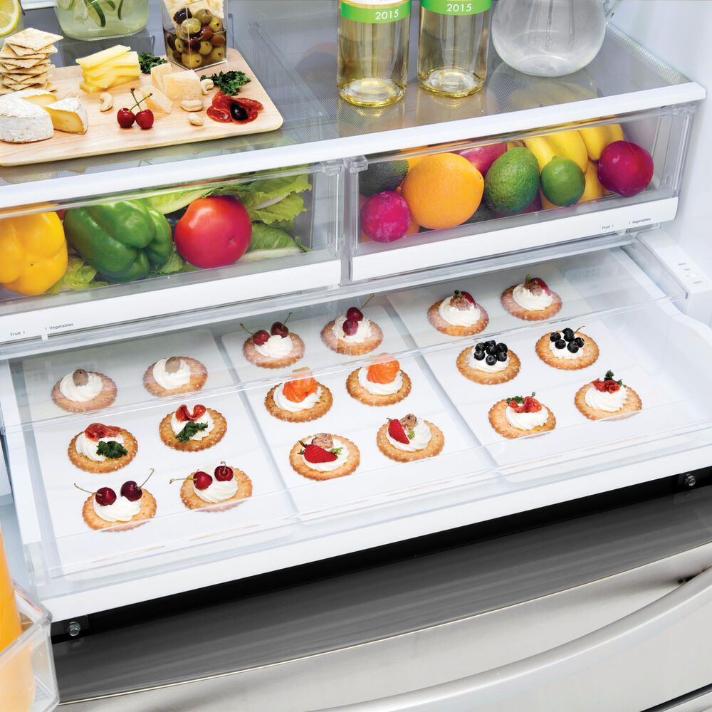 LG 28 Cu. Ft. Capacity 4-Door French Door Refrigerator in Stainless Steel, , large