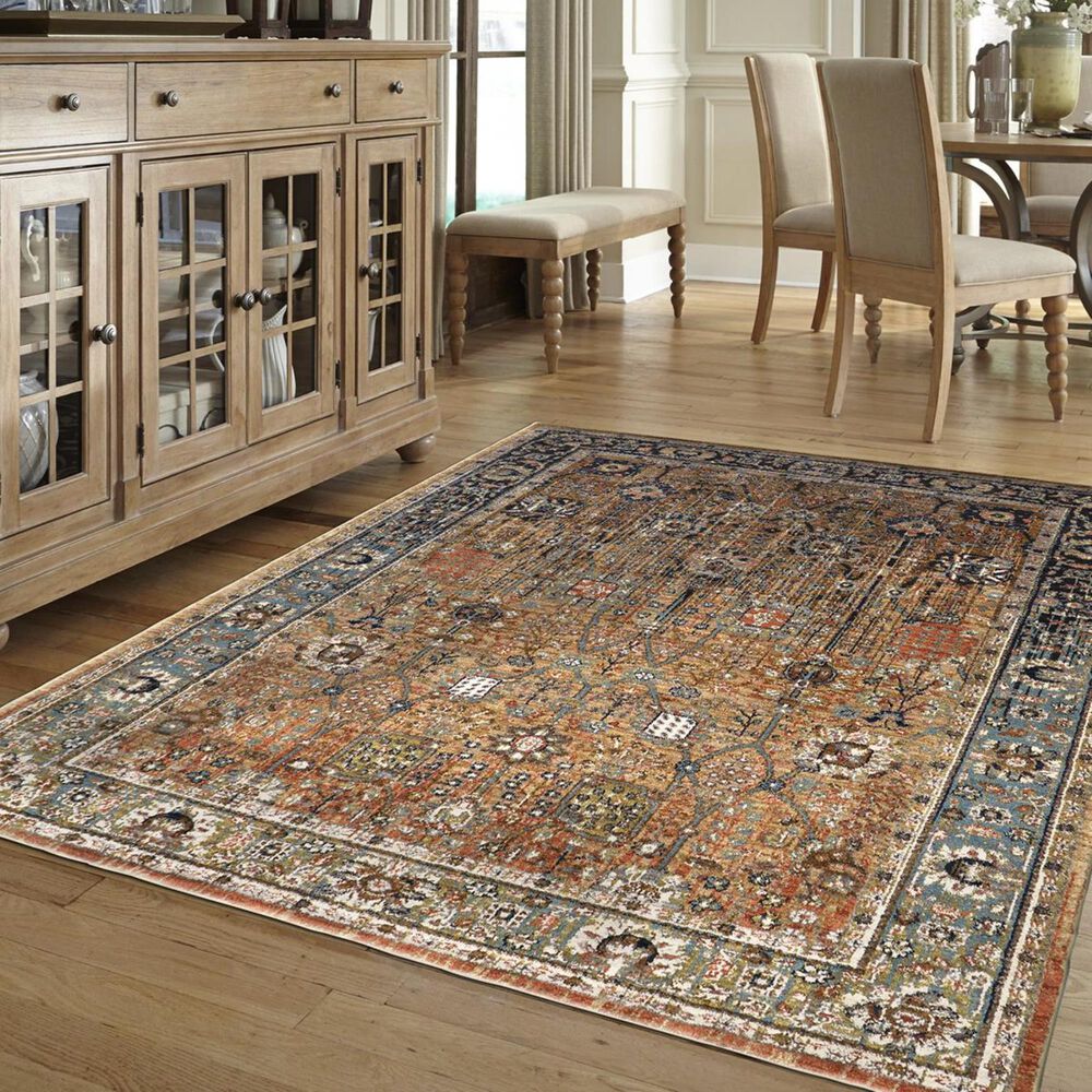 Karastan Spice Market Myanmar 90668-80153 9"6" x 12"11" Tobacco Area Rug, , large