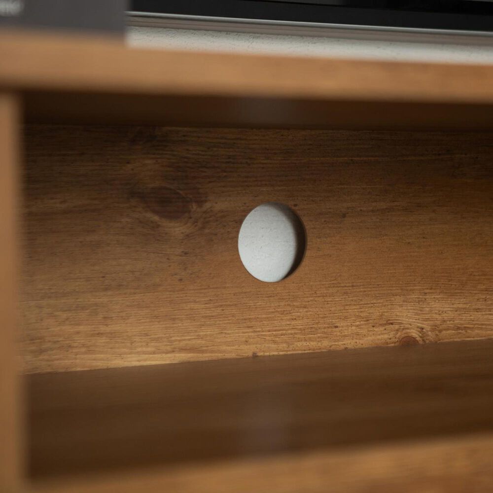 Walker Edison 58" Tall Fireplace TV Stand in Barnwood NFM