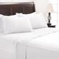 4-Piece Queen Clipped Textured Sheet Set in White, , large