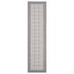 Safavieh Bermuda BMU801F 2" x 10" Grey and Ivory Indoor/Outdoor Performance Runner, , large