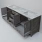 Lexora Home Jacques 80" Double Bathroom Vanity in Distressed Grey with 2 cm White Carrara Marble Top and Rectangular Sinks, , large