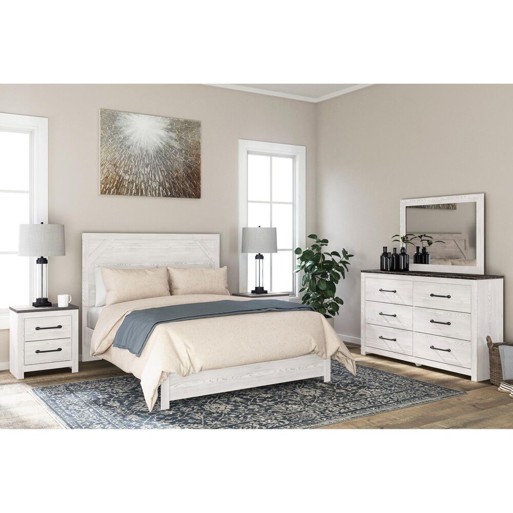 Signature Design by Ashley Gerridan 4 Piece Queen Bedroom Set in White and Gray, , large