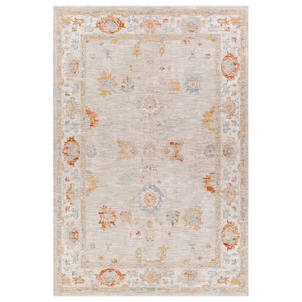 Surya Avant Garde AVT-2310 9" x 12"1" Orange, Blue and Beige Area Rug, , large