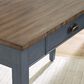 Wycliff Bay Fairmont Writing Table in Dusty Blue and Natural, , large