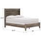 Ashley Elbrim Full Panel Bed in Weathered Brown, , large