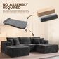 HOMLUX 108" Modular Sofa Set in Gray, , large