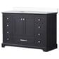 Lexora Home Dukes 48" Single Bathroom Vanity in Espresso with 2 cm White Quartz Top and Rectangular Sink, , large