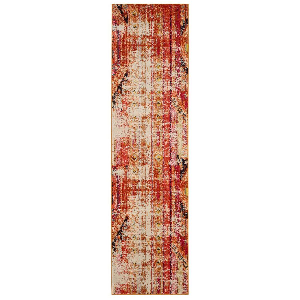 Safavieh Monaco MNC222H-212 2&#39;2&quot; x 12&#39; Orange/Multi Runner, , large