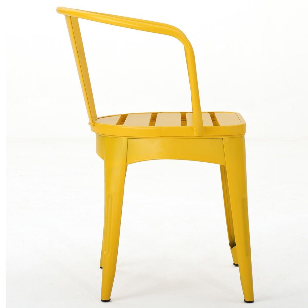 Hearth and Haven Colmar 3-Piece Outdoor Bistro Set in Yellow, , large